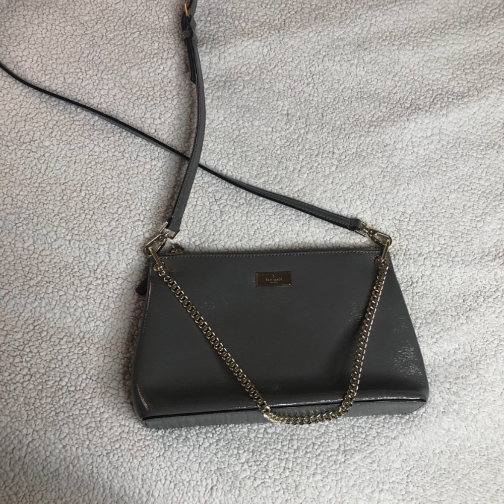 NWOT Kate Spade River Bixby Place Haregrey crossbody chain bag purse
